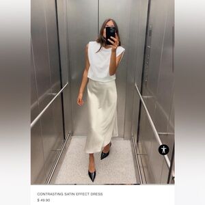 Zara Satin Effect Dress